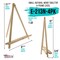 12&#x22; High Natural Wood Display Stand A-Frame Artist Easel, 4 Pack - Adjustable Wooden Tripod Tabletop Holder Stand for Canvas, Painting Party, Signs